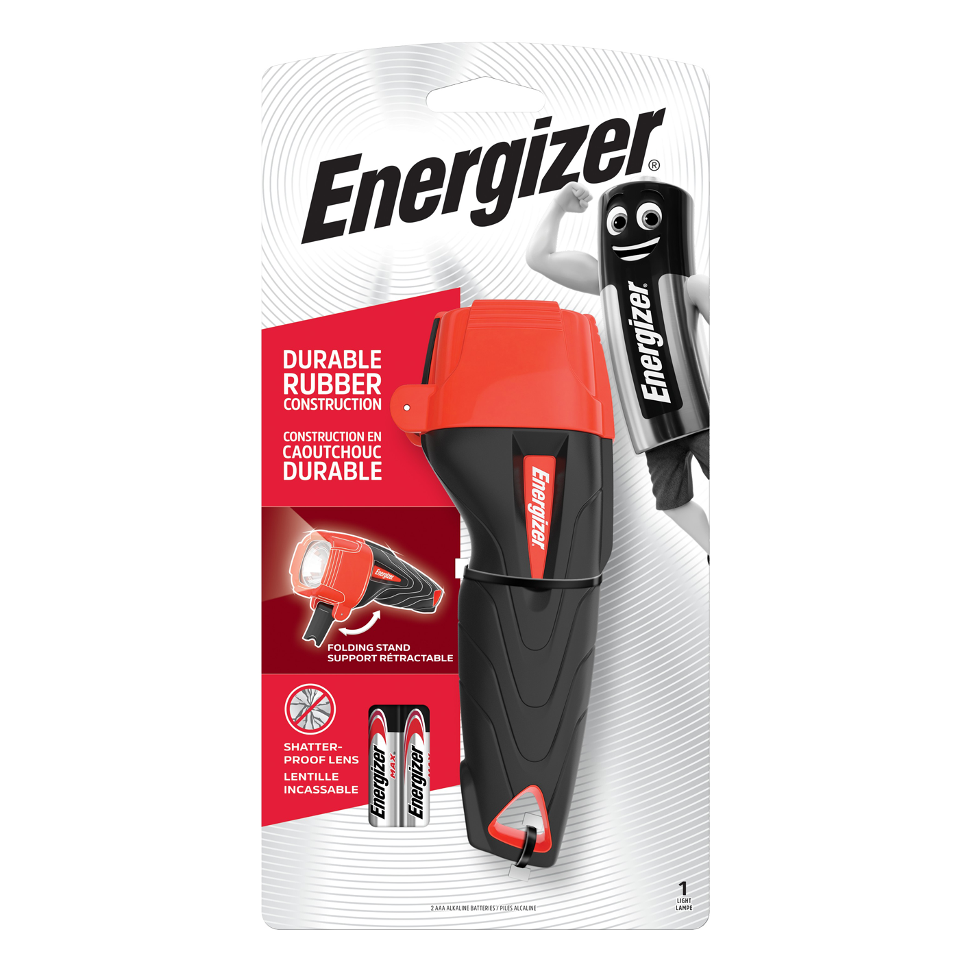 Energizer LED-Schlagtaschenlampe mit 2 x AAA-Batterien
